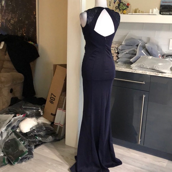 Fits 6-8 Navy mesh top mermaid maxi - Picture 6 of 9